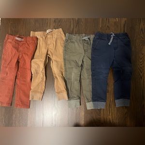Lot of 4 Cat & Jack Toddler Boy Pull-On Pants